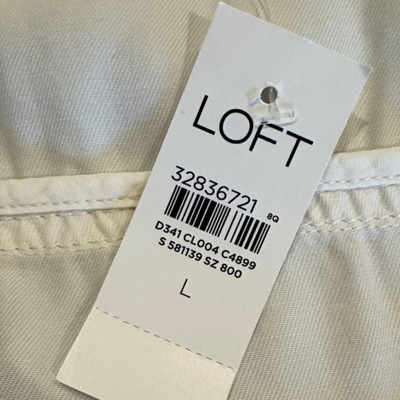 LOFT Off-White Button-Up Jacket - Picture 3 of 5